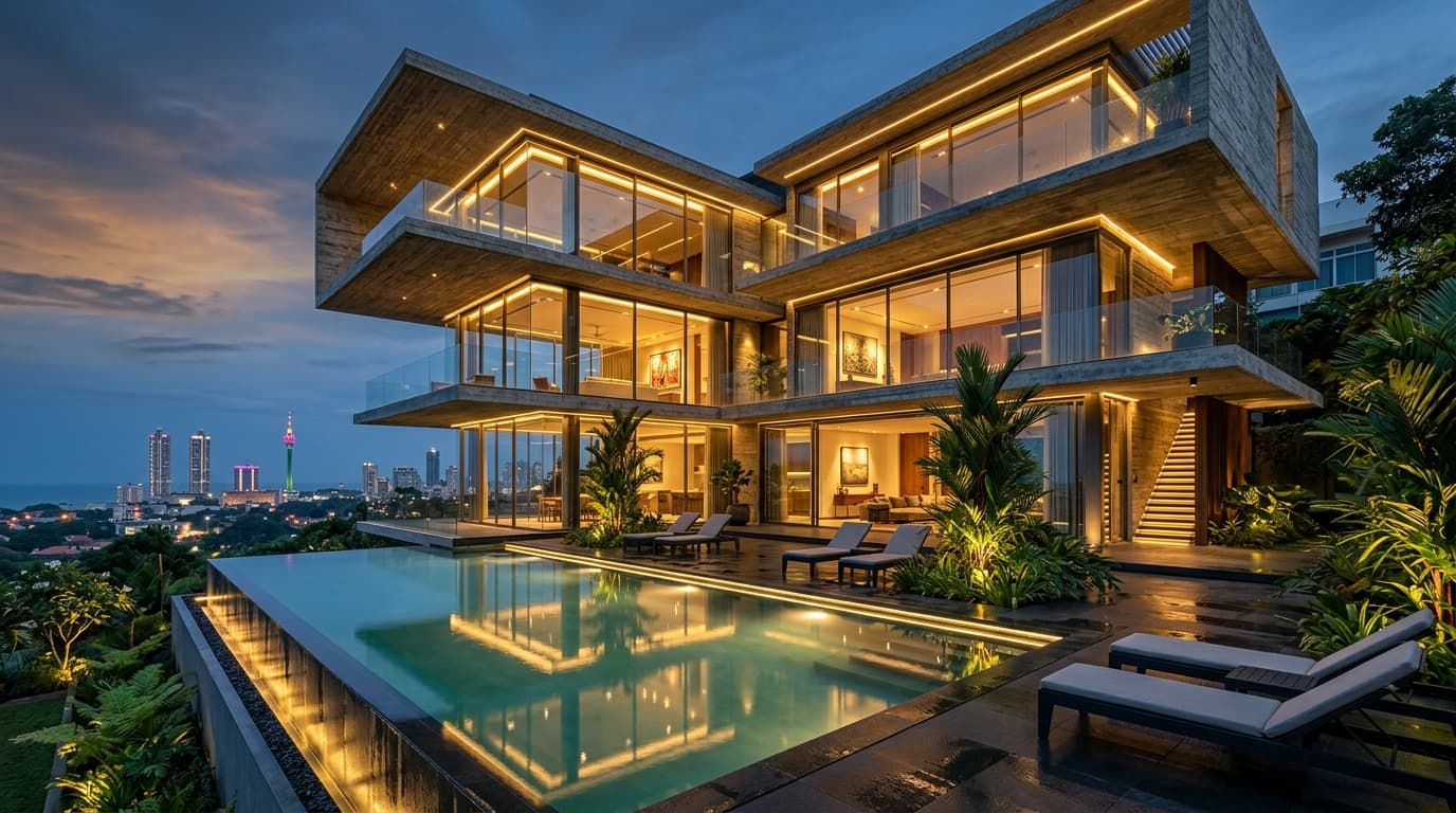 The Serene Pavilion – Modern Tropical Residence, Thalawathugoda